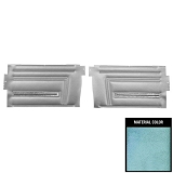1966 Chevelle Convertible Rear Door Panels, Unassembled, Aqua Image