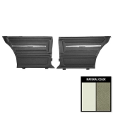 1966 Chevelle 2 Door Sedan Rear Door Panels, Unassembled, Fawn Two-Tone Image