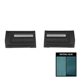 1966 Chevelle Convertible Rear Door Panels, Unassembled, Light Blue Two-Tone Image