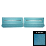 1966 El Camino Front Door Panels, Pre-Assembled, Bright Blue Image
