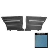 1966 Chevelle Coupe Rear Door Panels, Pre-Assembled, Light Blue Image