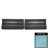 1966 El Camino Front Door Panels, Pre-Assembled, Light Blue Image