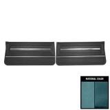 1966 El Camino Front Door Panels, Pre-Assembled, Blue Two-Tone Image