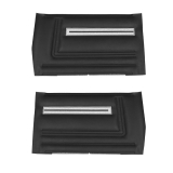 1966 Chevelle Convertible Rear Door Panels, Unassembled, Black Image