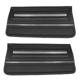 1966 Chevelle Front Door Panels, Pre-Assembled, Black Image