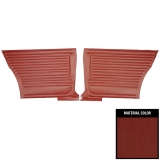 1967 Chevelle Coupe Rear Door Panels, Unassembled, Red Image
