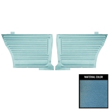1967 Chevelle Coupe Rear Door Panels, Unassembled, Light Blue Image