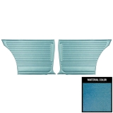 1967 Chevelle 2 Door Sedan Rear Door Panels, Unassembled, Bright Blue Image