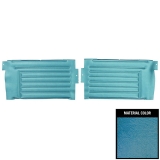 1967 Chevelle Convertible Rear Door Panels, Unassembled, Bright Blue Image