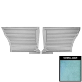 1967 Chevelle Coupe Rear Door Panels, Unassembled, Aqua Image