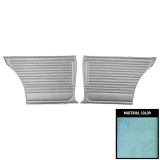 1967 Chevelle 2 Door Sedan Rear Door Panels, Unassembled, Aqua Image