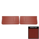 1967 Chevelle Front Door Panels, Pre-Assembled, Red Image