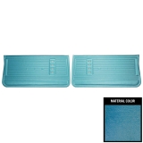 1967 Chevelle Front Door Panels, Pre-Assembled, Bright Blue Image