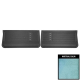 1967 Chevelle Front Door Panels, Pre-Assembled, Aqua Image