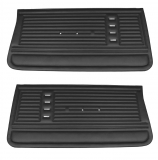 1967 Chevelle Front Door Panels, Pre-Assembled, Black Image