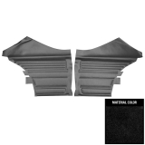 1968 Chevelle 2 Door Sedan Rear Door Panels, Unassembled, Black Image