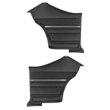 1968 Chevelle Coupe Rear Door Panels, Pre-Assembled, Black Image