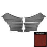 1968 Chevelle Coupe Rear Door Panels, Pre-Assembled, Red Image