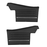 1968 Chevelle Convertible Rear Door Panels, Pre-Assembled, Black Image