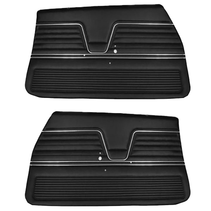 1969 Chevelle 4 Door Sedan And Wagon Rear Door Panels Black