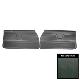 1969 Chevelle Coupe Front Door Panels, Pre-Assembled, Dark Metallic Green Image