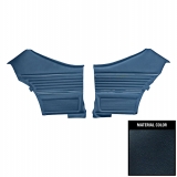 1969 Chevelle Coupe Rear Door Panels, Pre-Assembled, Dark Blue Image