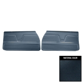 1969 Chevelle Coupe Front Door Panels, Pre-Assembled, Dark Blue Image
