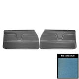 1969 Chevelle Coupe Front Door Panels, Pre-Assembled, Light Blue Image