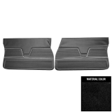 1969 Chevelle 2 Door Sedan Front Door Panels, Unassembled, Black Image