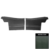 1970 Chevelle Convertible Rear Door Panels, Pre-Assembled, Dark Green Metallic Image