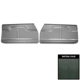 1970 Chevelle Front Door Panels, Pre-Assembled, Dark Green Metallic Image