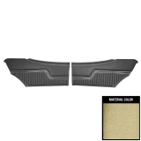 1970 Chevelle Coupe Rear Door Panels, Pre-Assembled, Gold Image