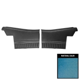 1970 Chevelle Convertible Rear Door Panels, Pre-Assembled, Bright Blue Image