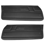 1970-1971 Camaro Standard Front Door Panels, Black M10 Image