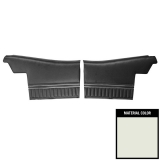 1972 Chevelle Convertible Rear Door Panels, Pre-Assembled, White Image