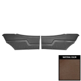 1971 Chevelle Coupe Rear Door Panels, Pre-Assembled, Dark Saddle Image
