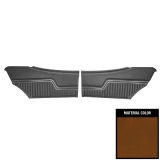 1972 Chevelle Coupe Rear Door Panels, Pre-Assembled, Tan Image