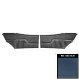1971-1972 Chevelle Coupe Rear Door Panels, Pre-Assembled, Blue Image