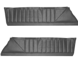 1973 El Camino Front Upper Door Panels, Unassembled, Black M10 Image