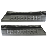 1974-1976 Chevrolet Malibu Front Upper Door Panels, Unassembled, Black M10 Image