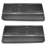 1967 Camaro PUI Platinum Edition Pre-Assembled Front Door Panels, Black Image