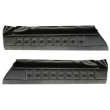 1977 Chevrolet Malibu Front Upper Door Panels, Unassembled, Black S70 Image