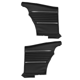 1968 Camaro Coupe Standard Rear PUI Door Panels, Black, Pre-Assembled Image