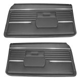 1968 Camaro Standard Front PUI Door Panels, Black, Pre-Assembled Image