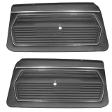 1969 Camaro Standard Front PUI Door Panels, Black, Pre-Assembled Image