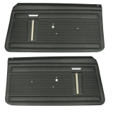 1968-1970 Nova 4 Door Sedan Front Door Panels, Black Image