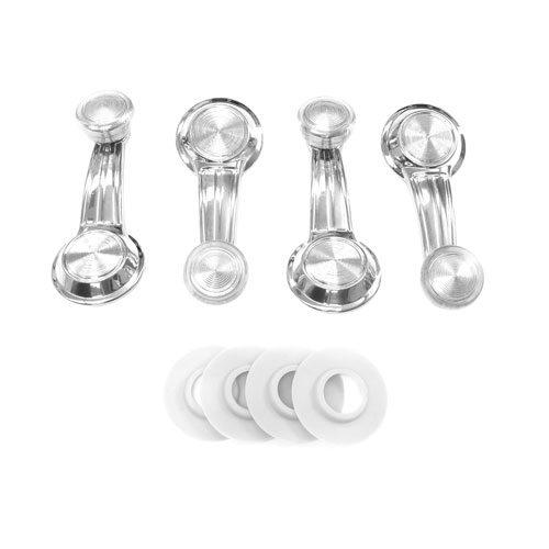 1967-1977 Chevelle Window Crank Kit Clear Knobs