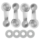 1967-1977 Chevelle Window Crank Kit Clear Knobs Image