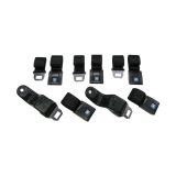 1968-1969 Camaro GM Restoration Seat Belt Kit, Black Image