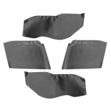 1967-1969 Camaro Convertible Rear Arm Rest/Piston Covers Black Image